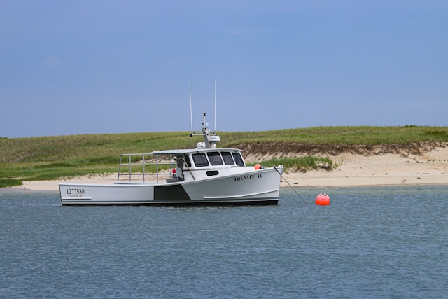 boat on the water in cape cod